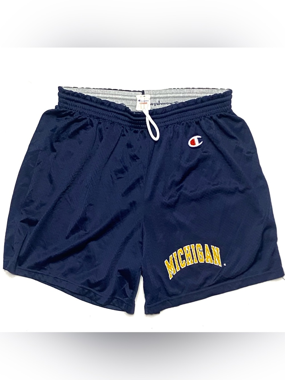 Vintage 80’s Champion University Of Michigan Wolverines Basketball Shorts Large